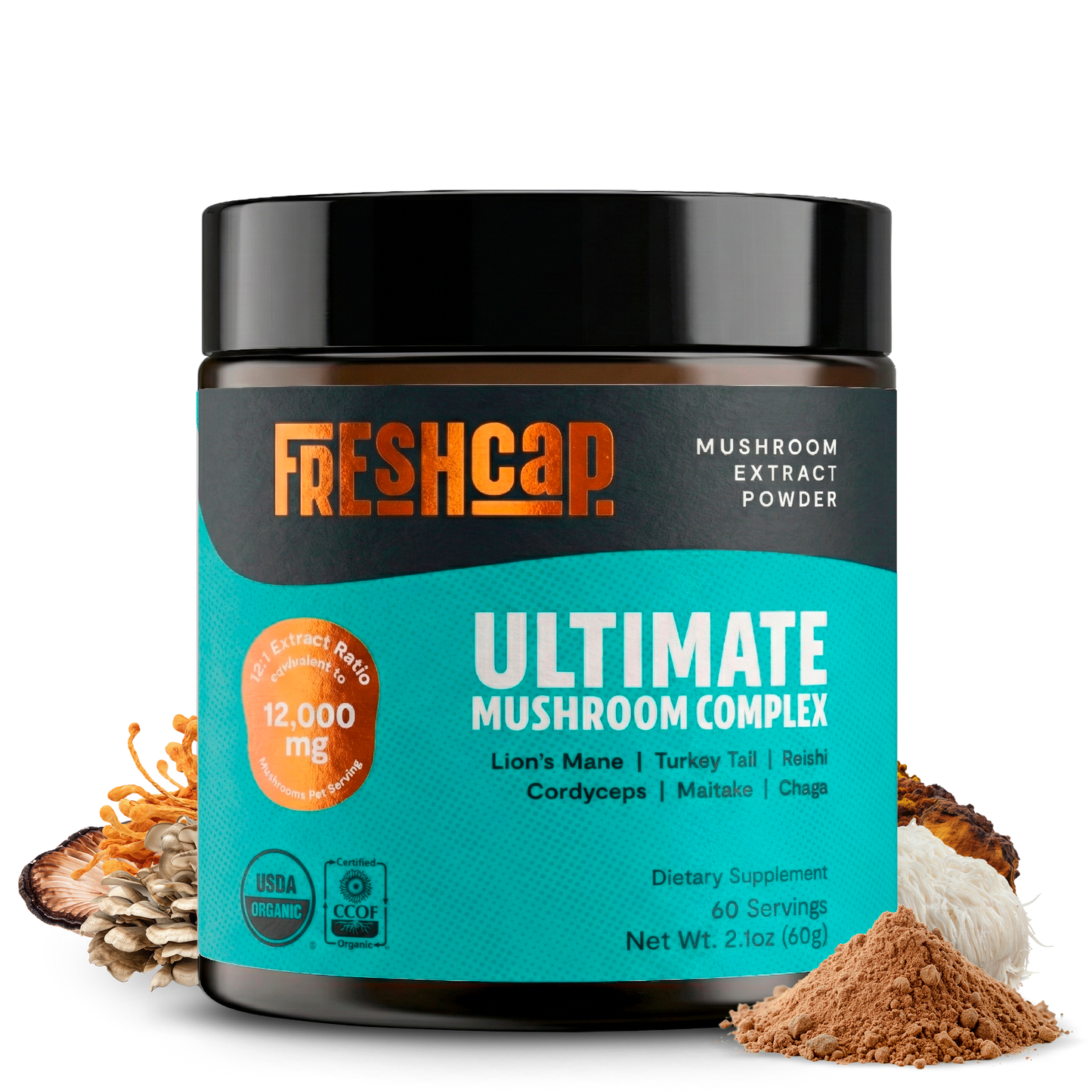 Organic Mushroom Extract Powder Blend