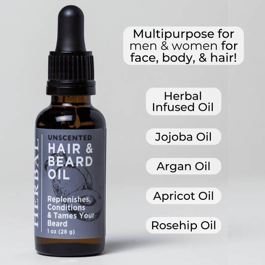 Unscented, Beard and Hair Oil