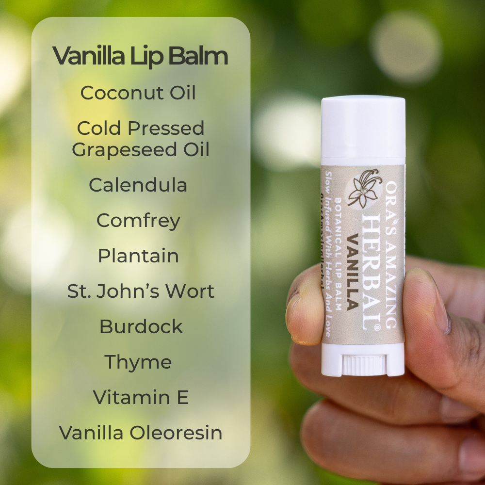 Natural Lip Balm 3 Pack, Vanilla, Earl Grey, Mintyliptus