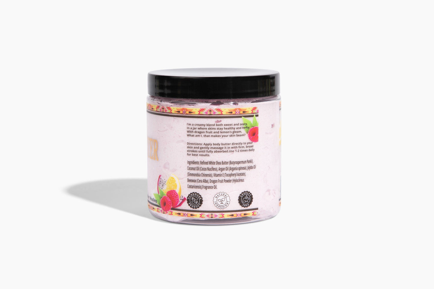 Raspberry Lemonade With Dragon Fruit  Body Conscious Butter for Revitalized, Glowing Skin.
