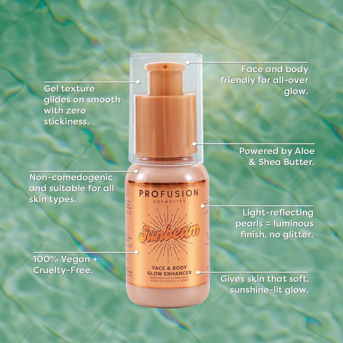West Coast Glow | Sunbeam Face & Body Glow Enhancer | Daily Health & Beauty