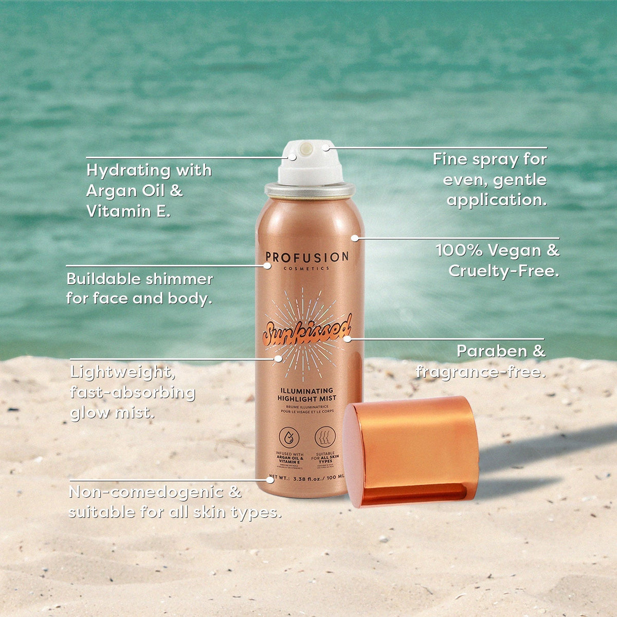 West Coast Glow | Sunkissed Illuminating Highlight Mist | Daily Health & Beauty
