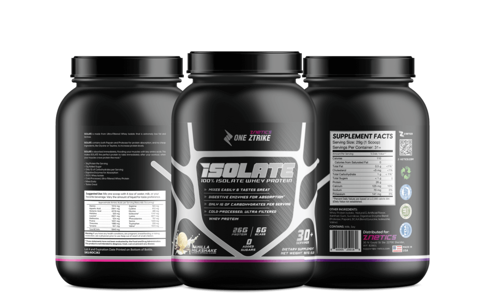 Whey Isolate Protein – Vanilla 2LB