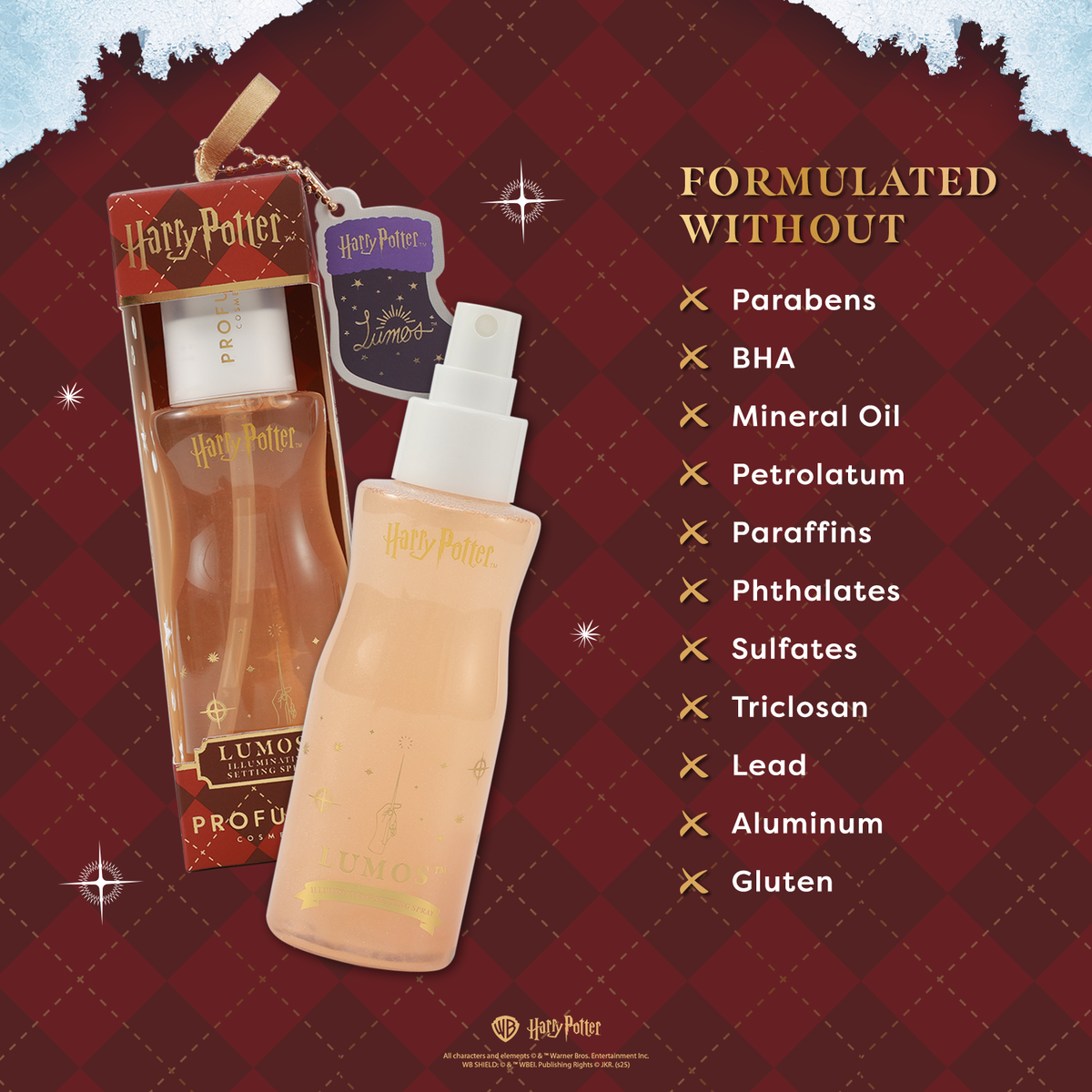 Harry Potter Holiday | Spray fijador iluminador Lumos™