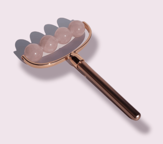Maya 4 Stone Anti-Aging Facial & Body Roller - Rose Quartz