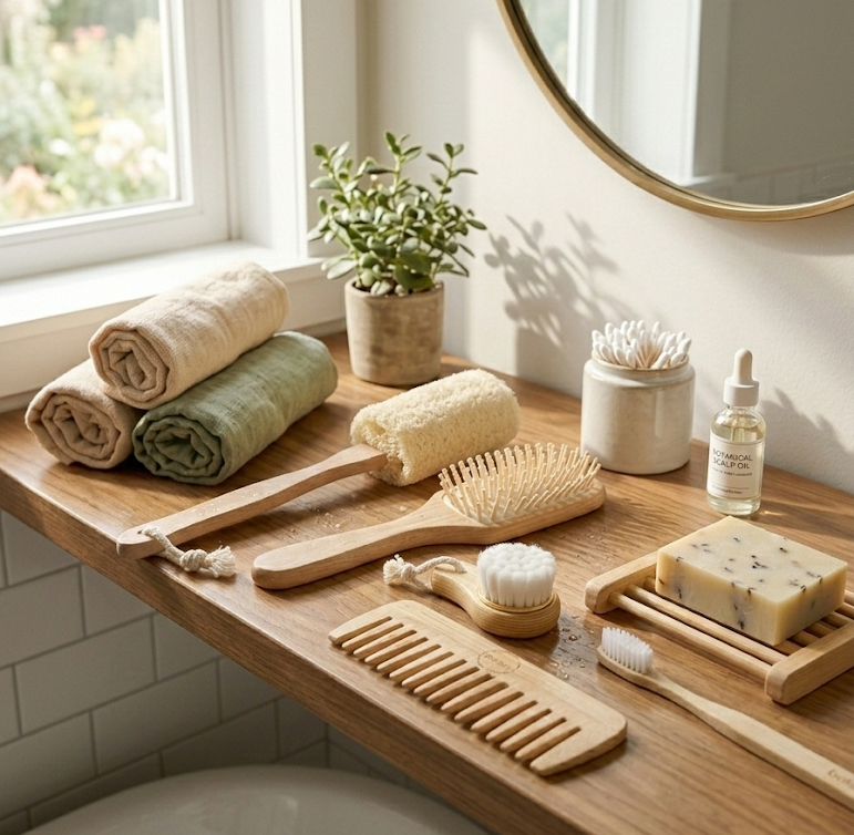Paquete de accesorios de baño sin residuos