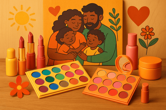 Lurella Cosmetics vibrant makeup and beauty products with bold colors representing the LurellaFam community