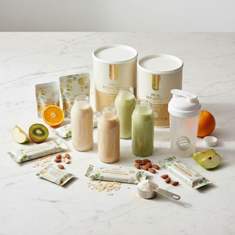 Meal Replacements — curated protein shakes, meal replacement powders, and nutrition bars by Daily Health & Beauty