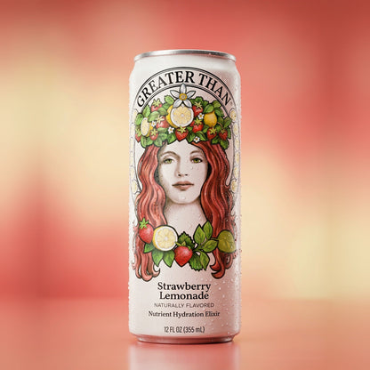 Strawberry Lemonade: Coconut Water and Real Fruit Juice with Electrolytes, Vitamins and Fiber