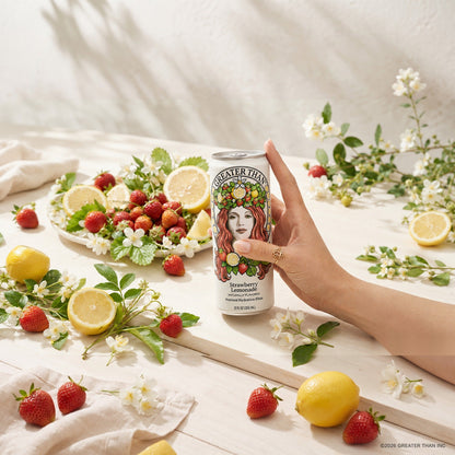 Strawberry Lemonade: Coconut Water and Real Fruit Juice with Electrolytes, Vitamins and Fiber