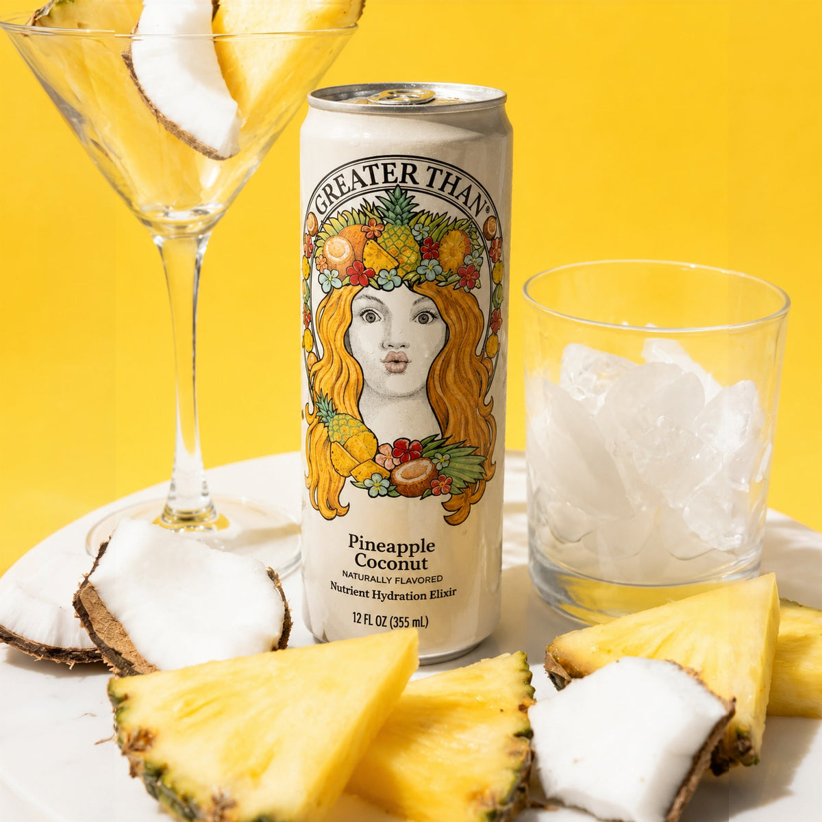 Pineapple Coconut: Coconut Water and Real Fruit Juice with Electrolytes, Vitamins and Fiber