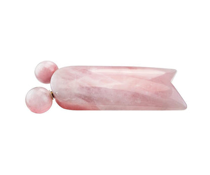 Kitty World's First Gua Sha with Roller - Rose Quartz