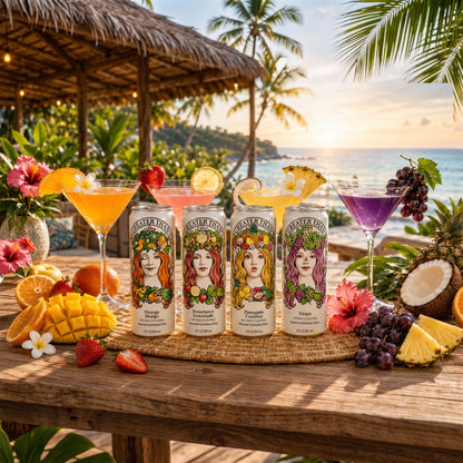 Variety Pack: Coconut Water and Real Fruit Juice with Electrolytes, Vitamins and Fiber