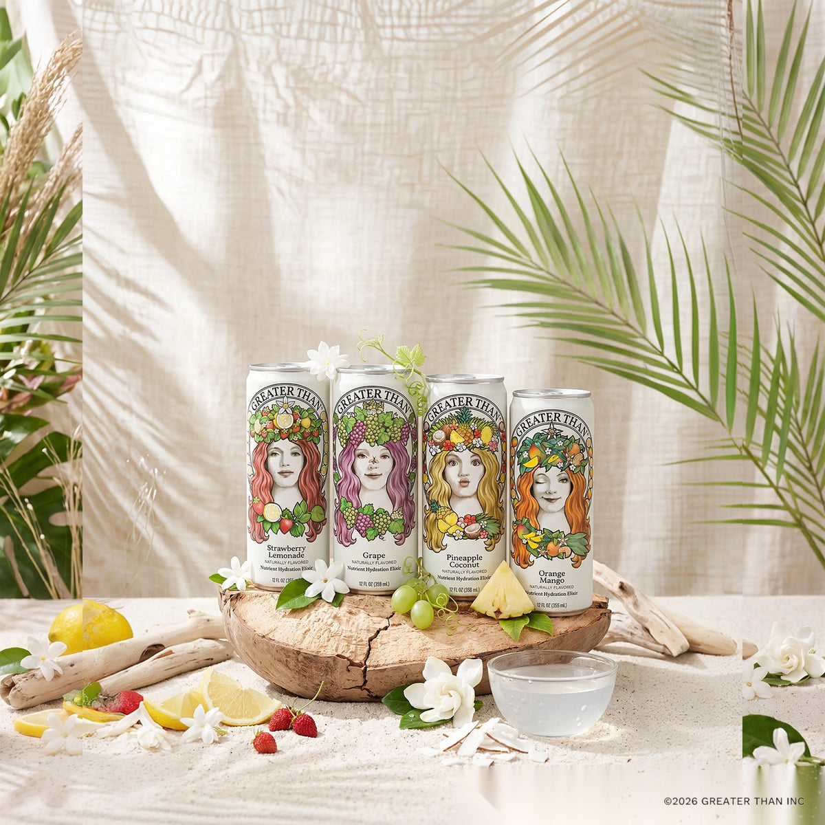 Variety Pack: Coconut Water and Real Fruit Juice with Electrolytes, Vitamins and Fiber