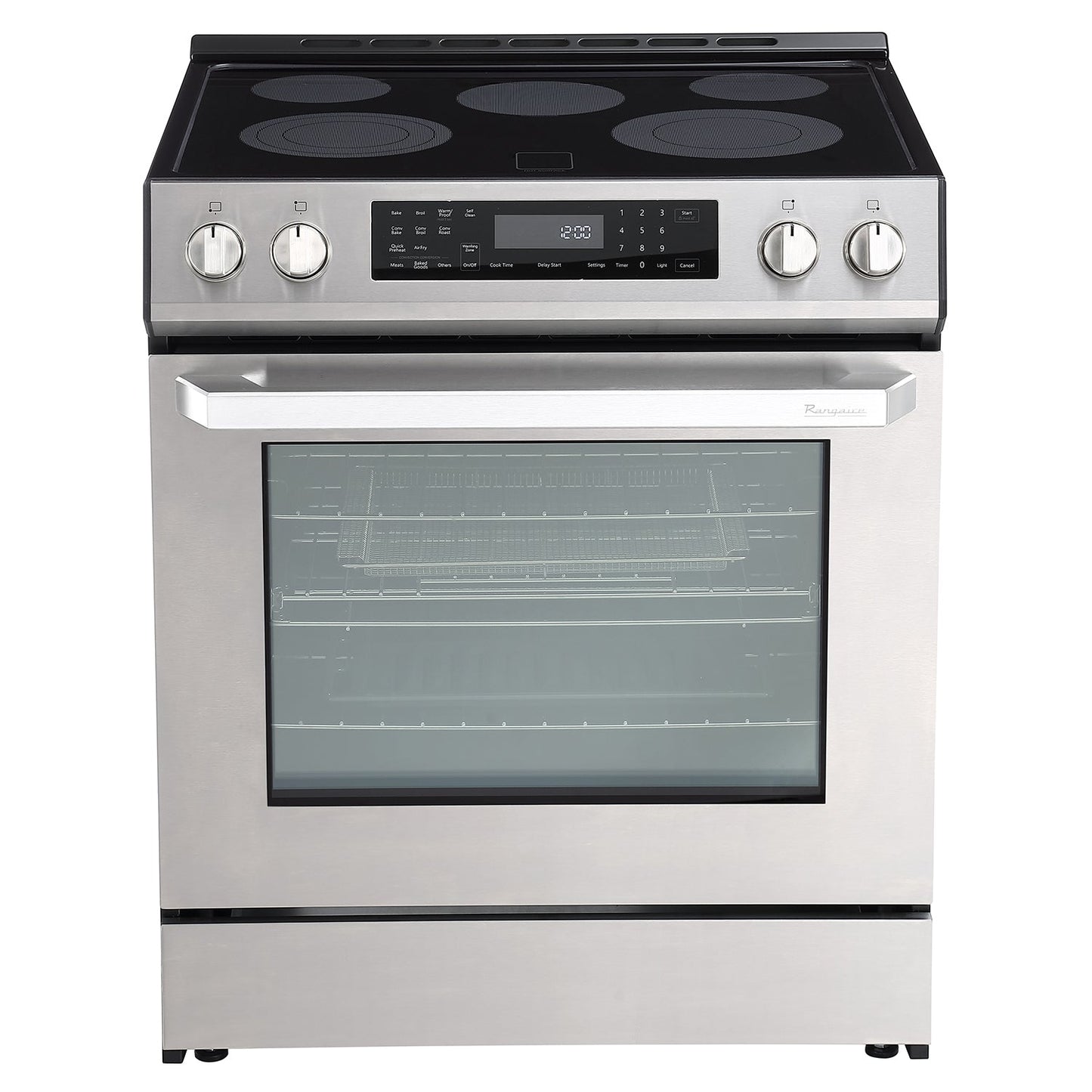 Rangaire 30" Electric Range Self-cleaning Air Fry True Convection Oven Slide-in Stainless Steel RRE303GS