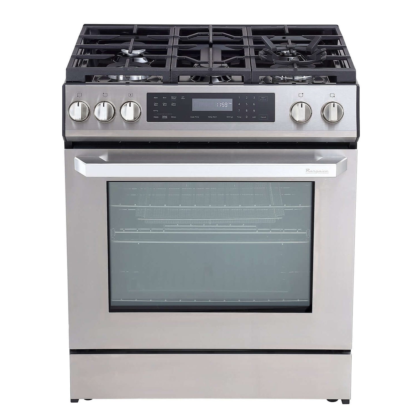 Rangaire 30" Gas Range Self-cleaning Air Fry True Convection Oven Slide-in Stainless Steel RRG303GS
