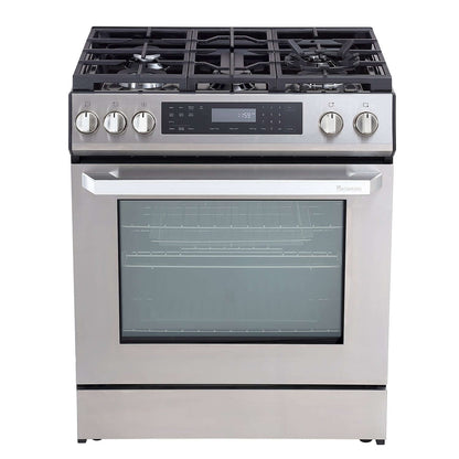 Rangaire 30" Gas Range Self-cleaning Air Fry True Convection Oven Slide-in Stainless Steel RRG303GS