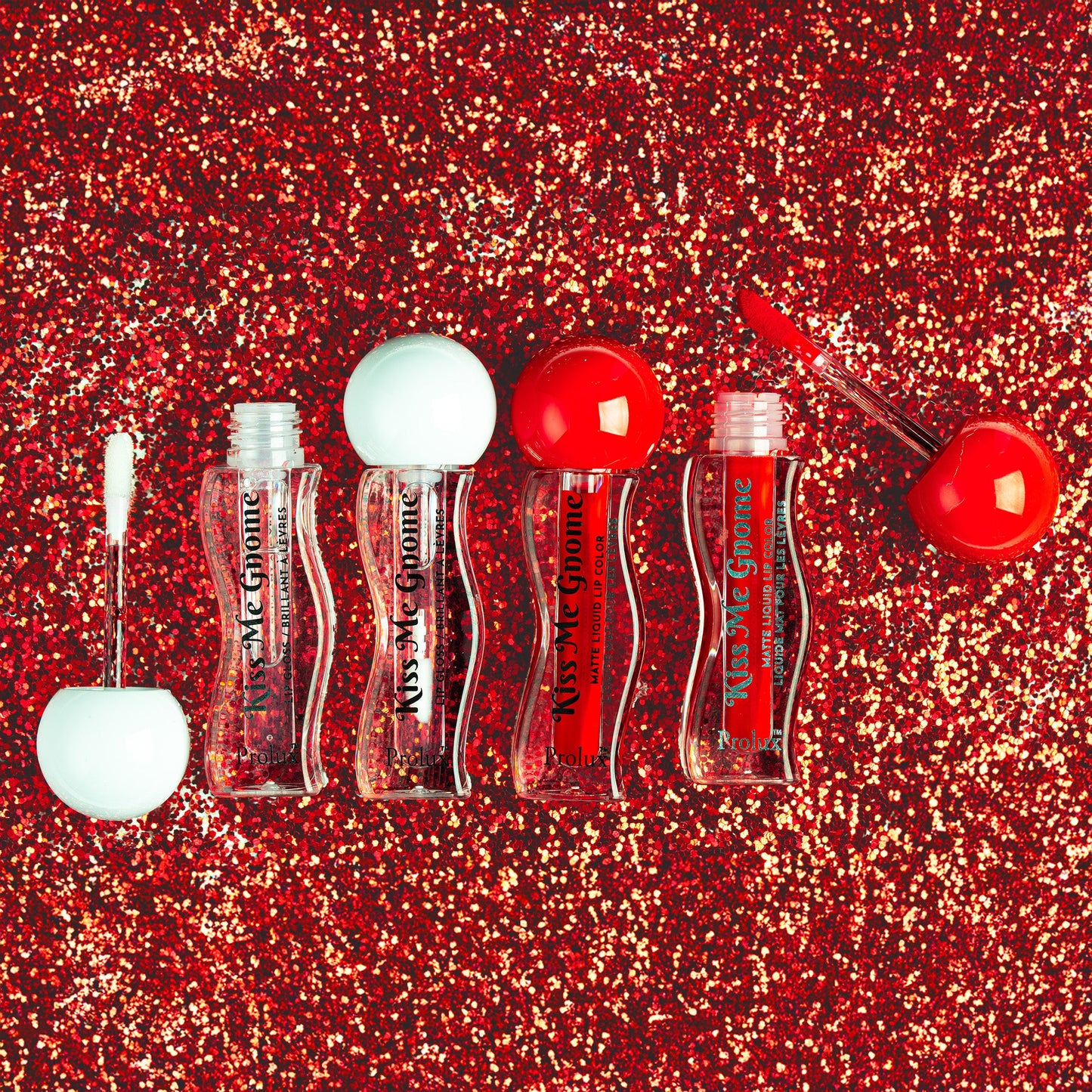 Kiss Me Gnome : Ensemble Rouge à Lèvres Mat et Brillant à Lèvres
