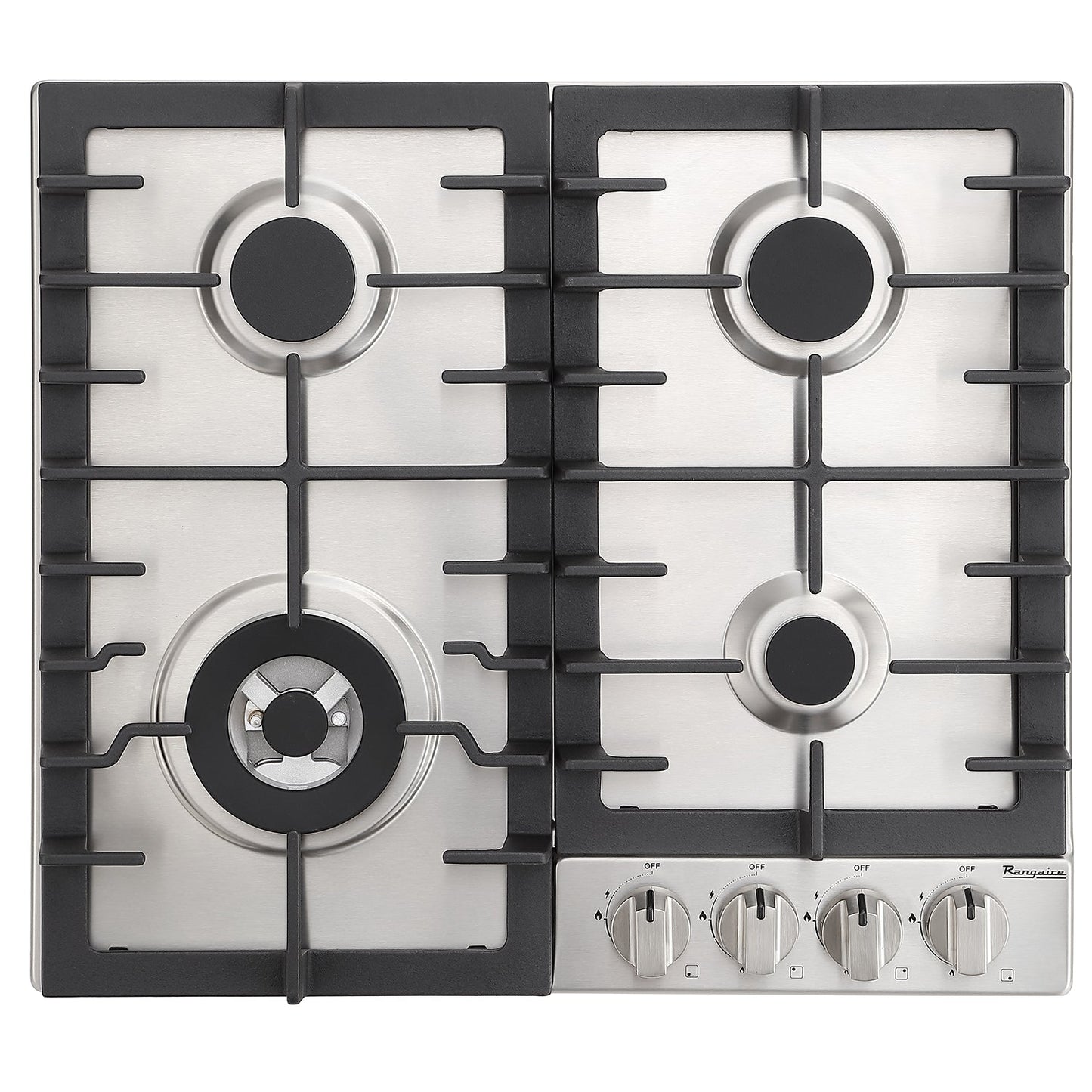 Rangaire 24" Gas Cooktop 4 Burners Stainless Steel RCG241S