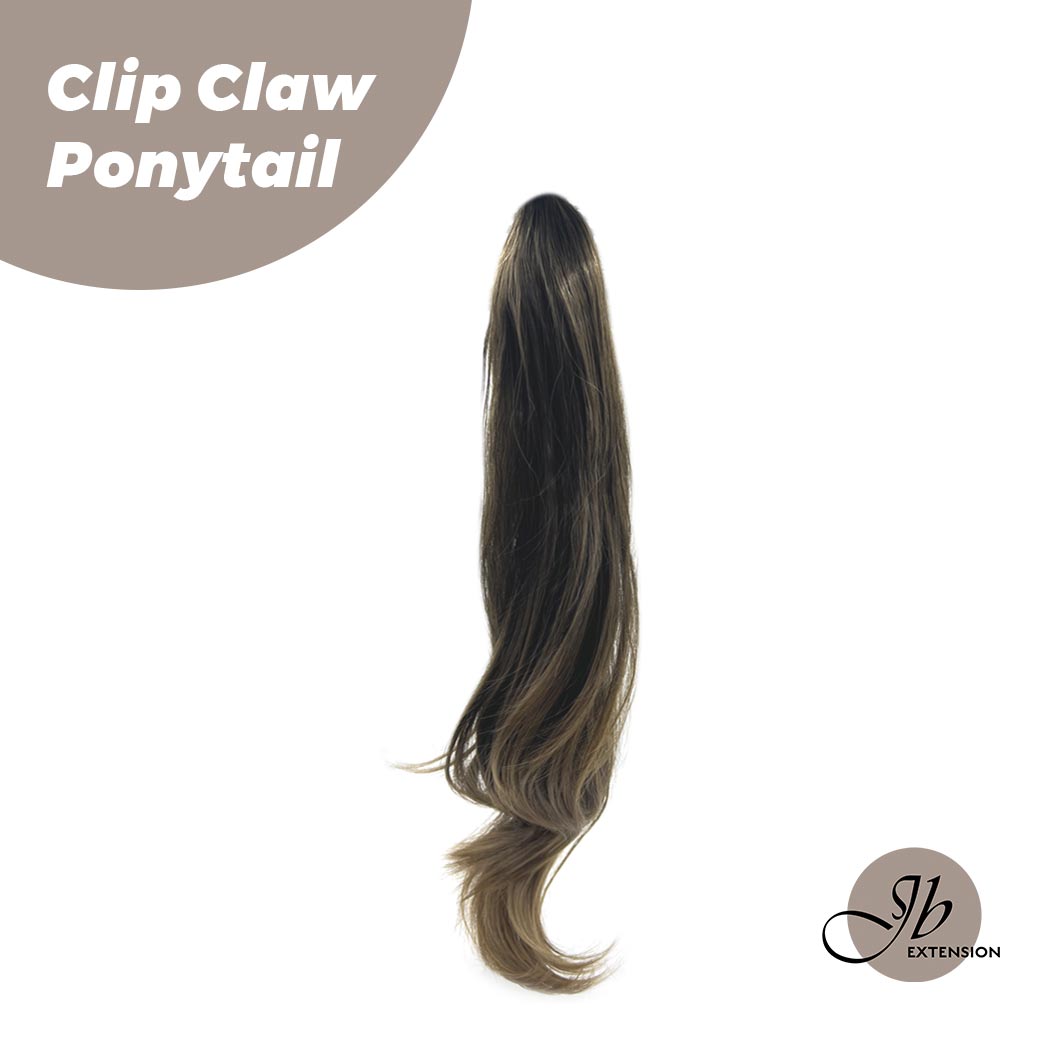 JBEXTENSION 25 Inch Clip Claw in Curly Ponytail Extension for thinning hair 160g
