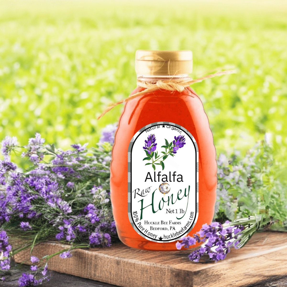 Miel de alfalfa cruda 100% pura