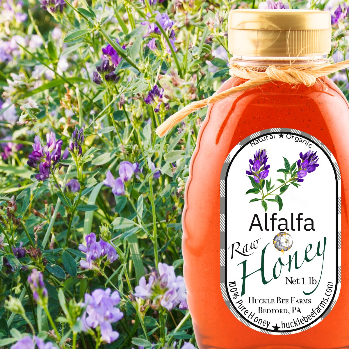 Miel de alfalfa cruda 100% pura