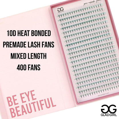 10D Heat Bonded PreMade Lash Fans - Mega Volume - 400 Fans