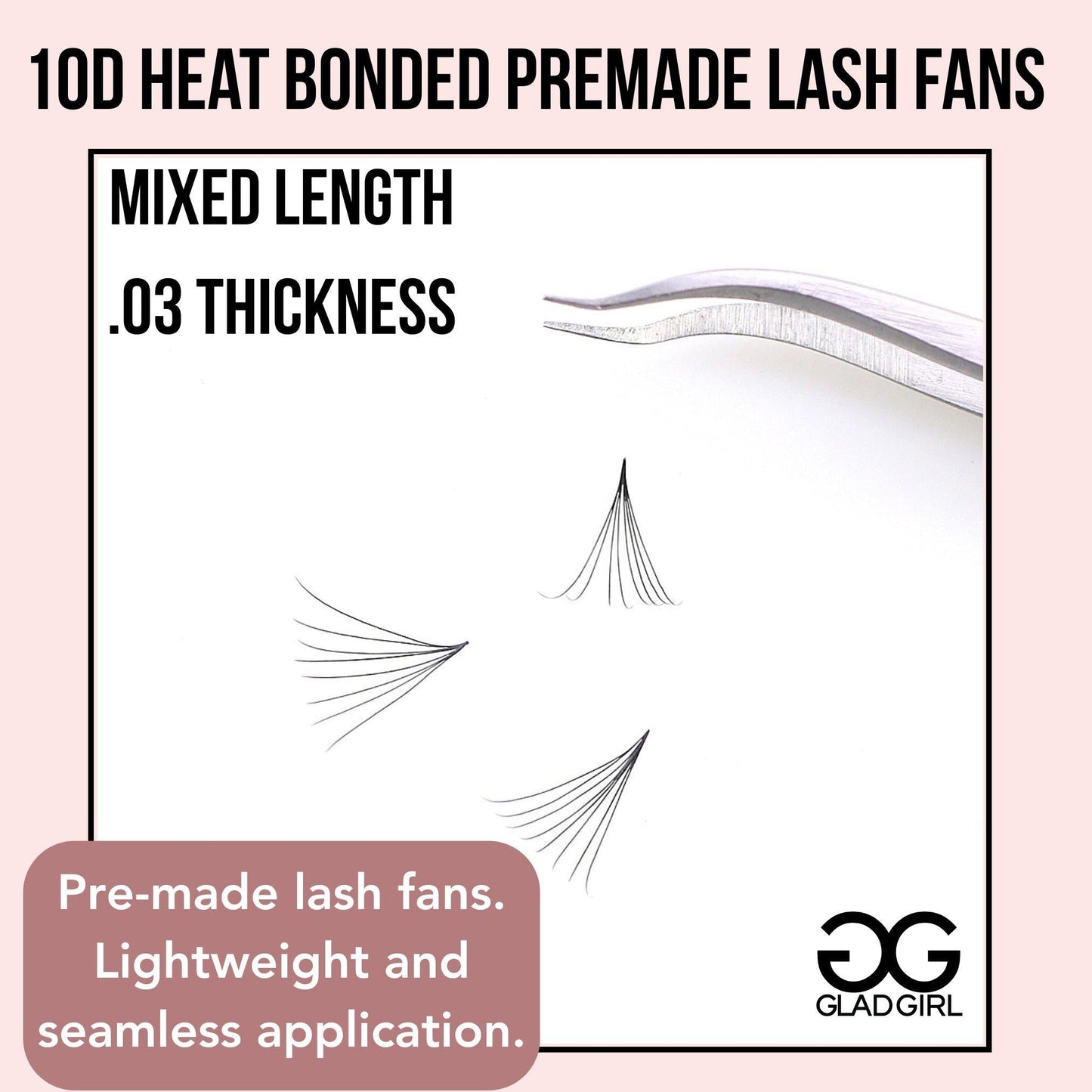 10D Heat Bonded PreMade Lash Fans - Mega Volume - 400 Fans