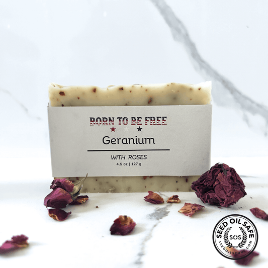 Geranium & Rose Tallow Soap Bar