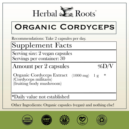 Organic Cordyceps Mushroom