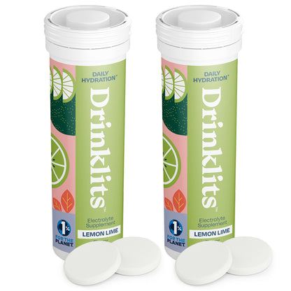Lemon-Lime Electrolyte Hydration Tablets - 2 Tubes | 20 Servings