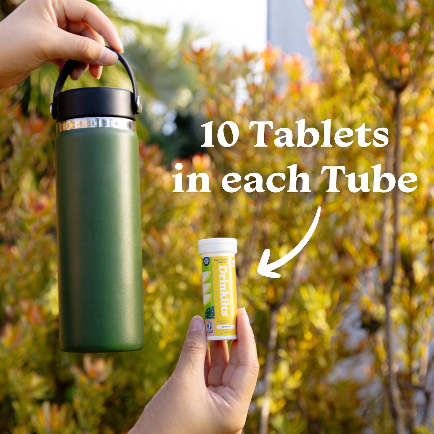 Orange & Lemon Flavored Hydration Tablets - 2 Tubes | 20 Servings