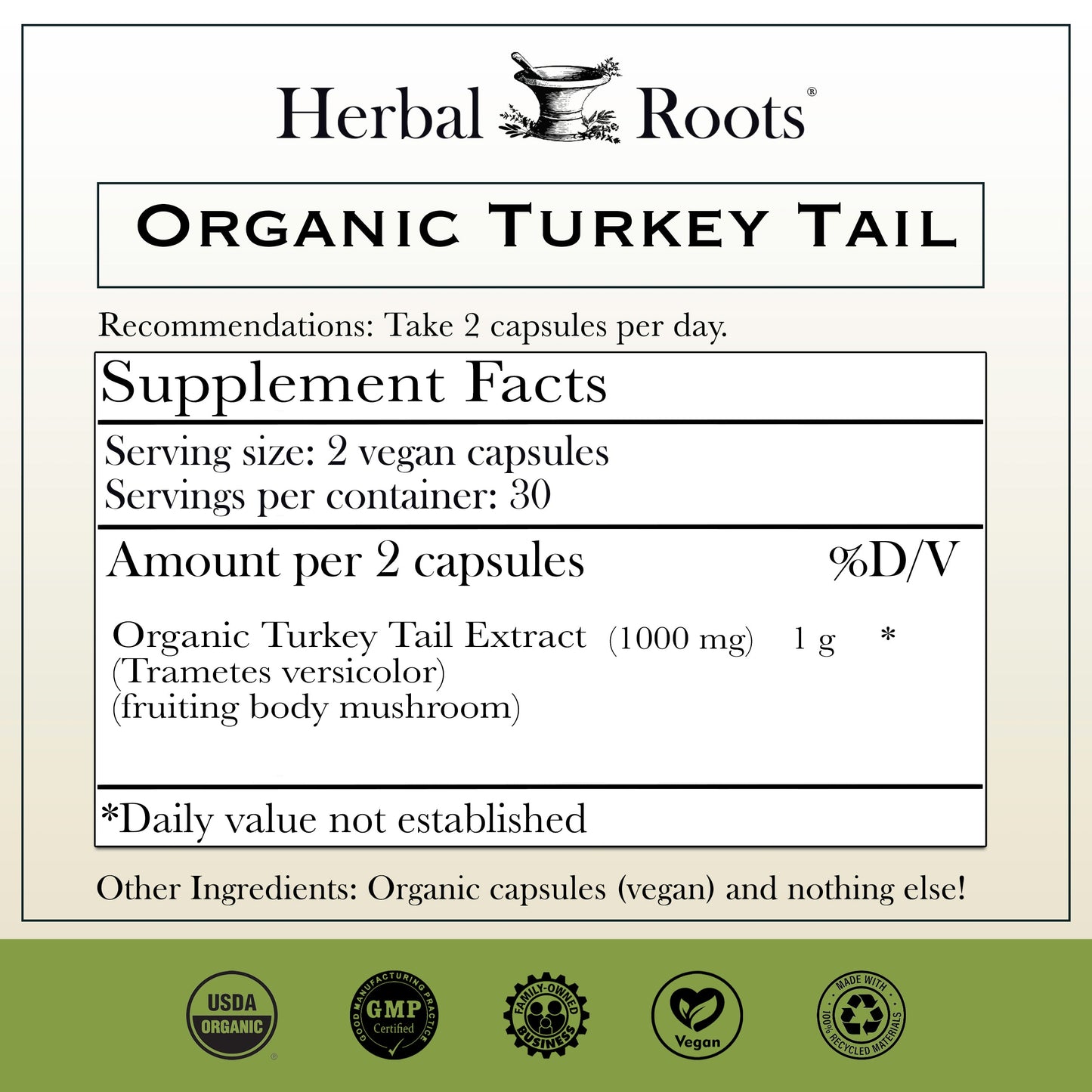 Organic Turkey Tail Mushroom