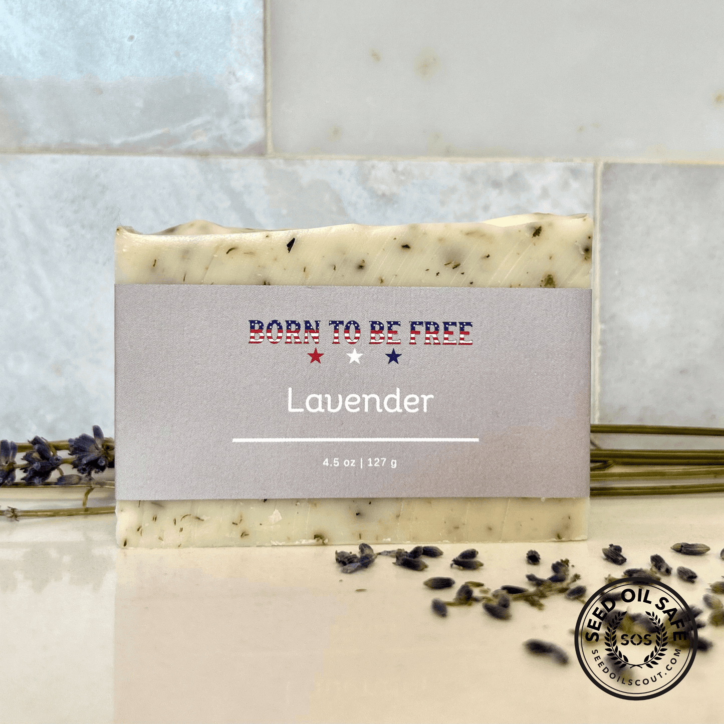 Jabón de sebo y lavanda