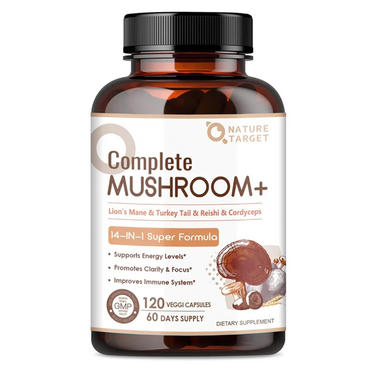 14-IN-1 Mushroom Complex with Lion's Mane, 120 Capsules