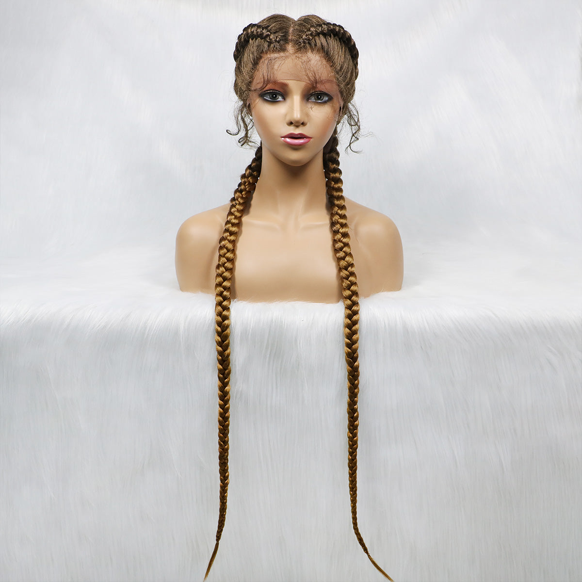 Get this look with JBextension 40" Lace Front Box Braided Wigs  with Baby Hair  - Zendaya