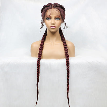 Get this look with JBextension 40" Lace Front Box Braided Wigs  with Baby Hair  - Zendaya