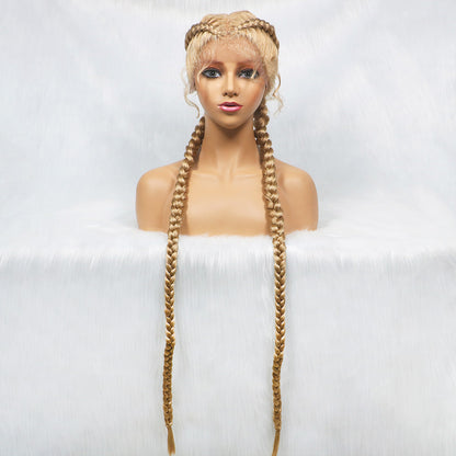 Get this look with JBextension 40" Lace Front Box Braided Wigs  with Baby Hair  - Zendaya