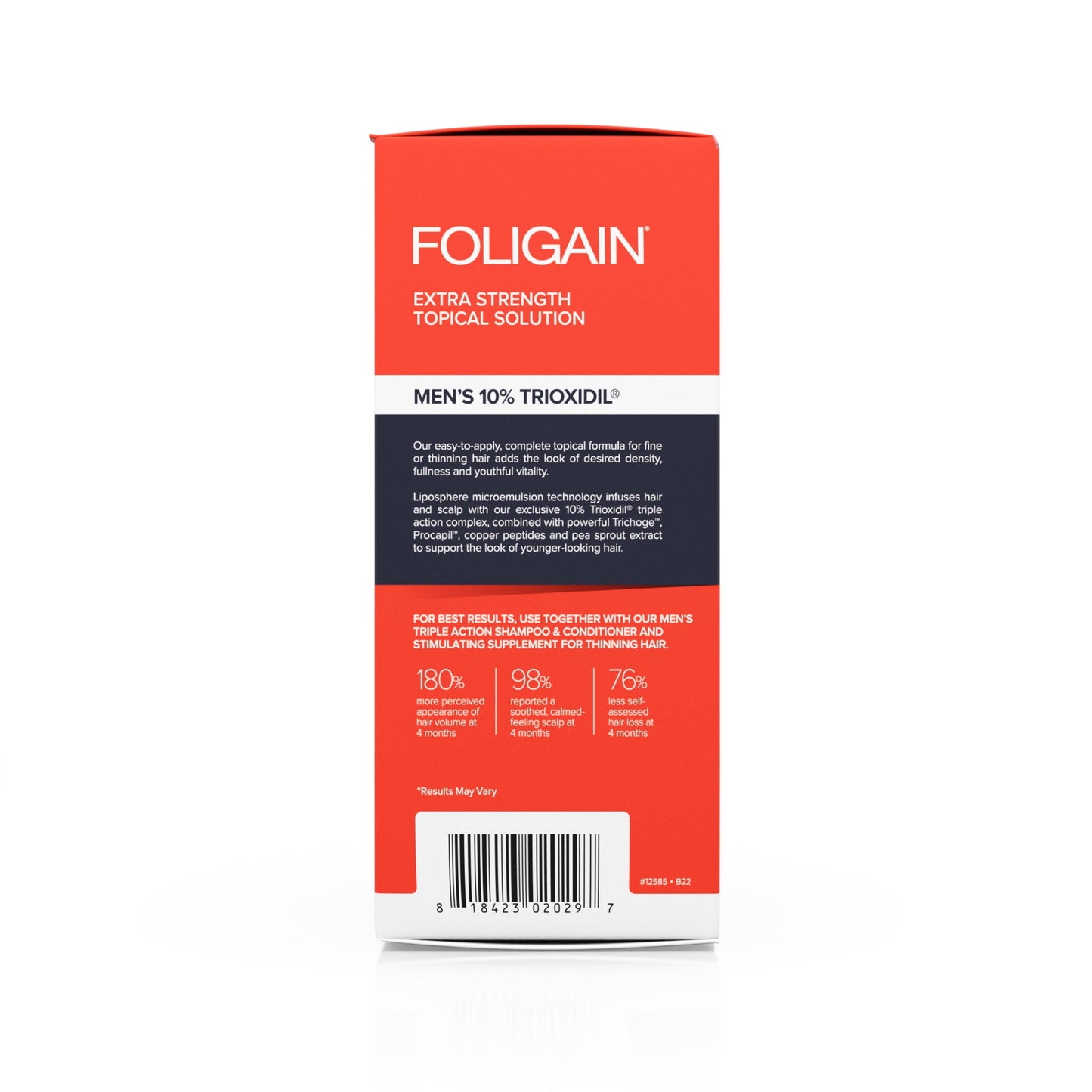 FOLIGAIN® Triple Action Complete Formula For Thinning Hair For Men 10% TRIOXIDIL®