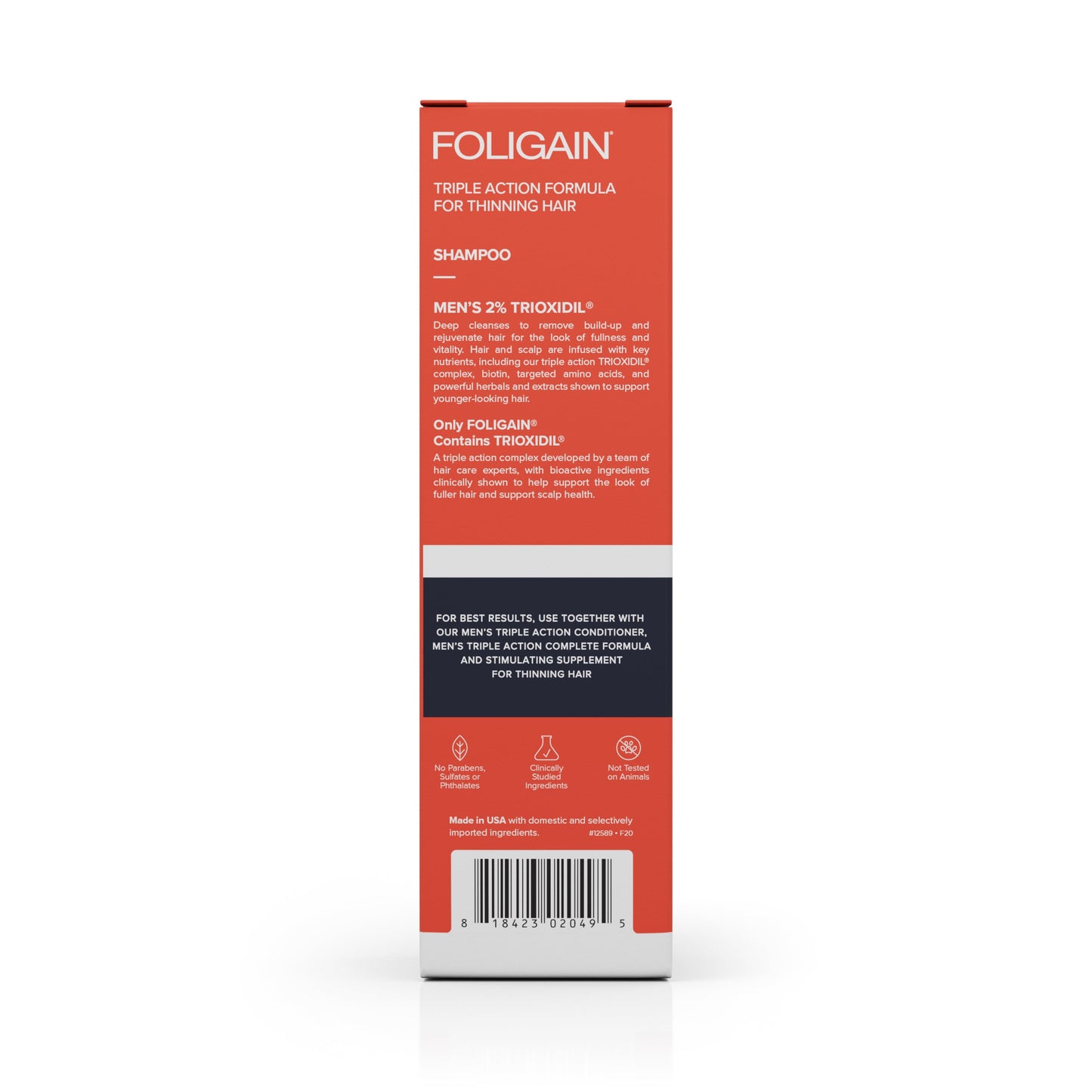 FOLIGAIN® Thinning Hair Shampoo and Conditioner Kit for Men with 2% TRIOXIDIL®