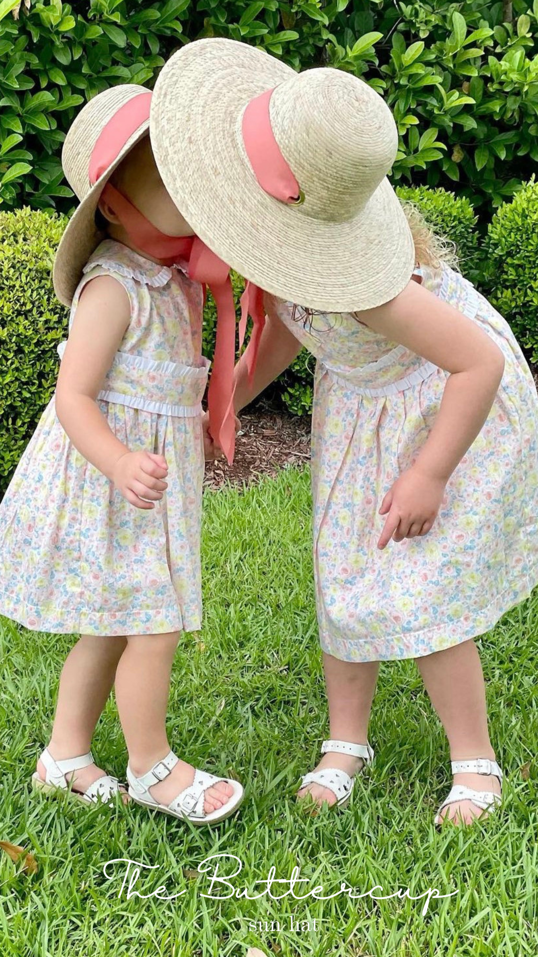 Buttercup Little Girl’s Hat - Vintage Periwinkle Ribbon