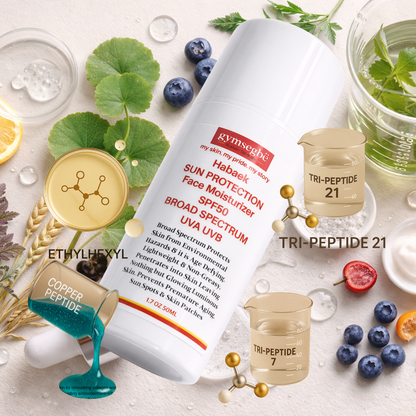 Crème Hydratante Visage Habaek Protection Solaire SPF50 | Peptides | Niacinamide