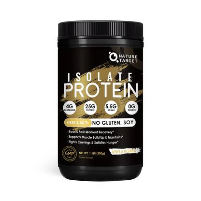 Whey Isolate Protein Powder, 25g Protein/Serving, 1.1 LB