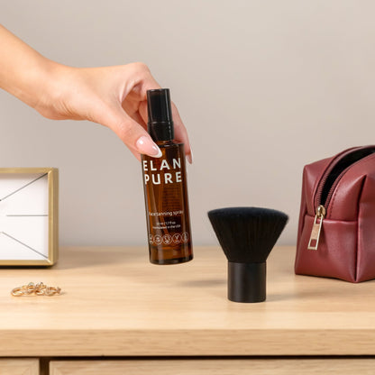 Bruma bronceadora facial