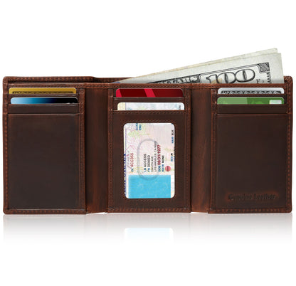 Leather Trifold Wallet