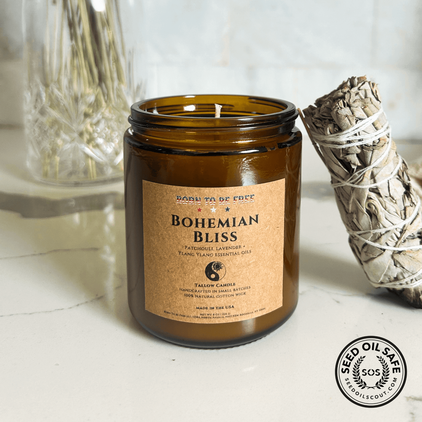 Bohemian Bliss Tallow Candle