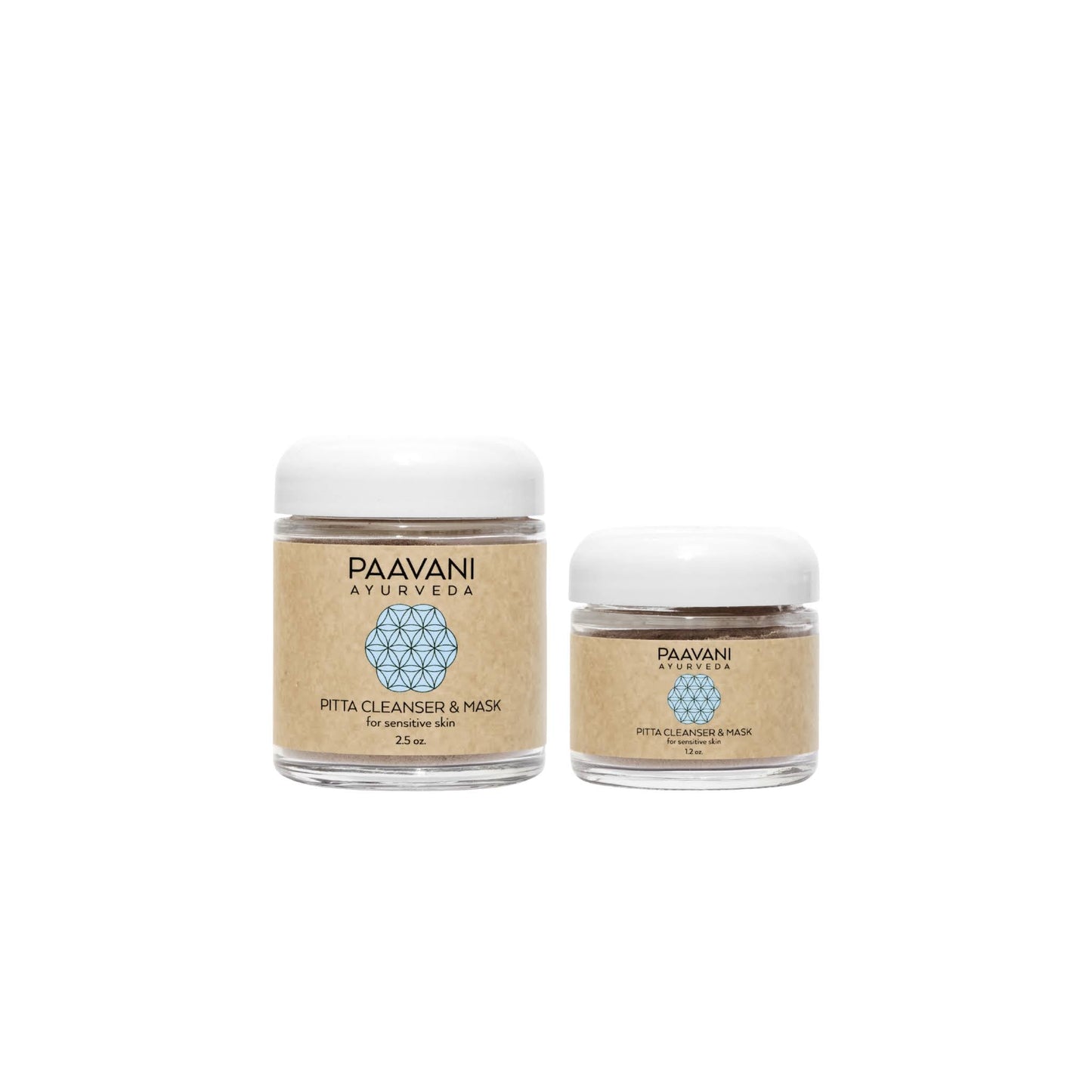 Limpiador y mascarilla Pitta | Granos limpiadores ayurvédicos para piel sensible e inflamada