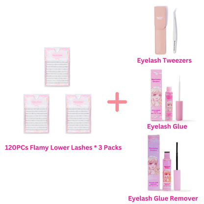 120PCs Flamy Lower Lashes