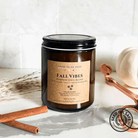 Fall Vibes- Pumpkin Spice Blend Tallow Candle