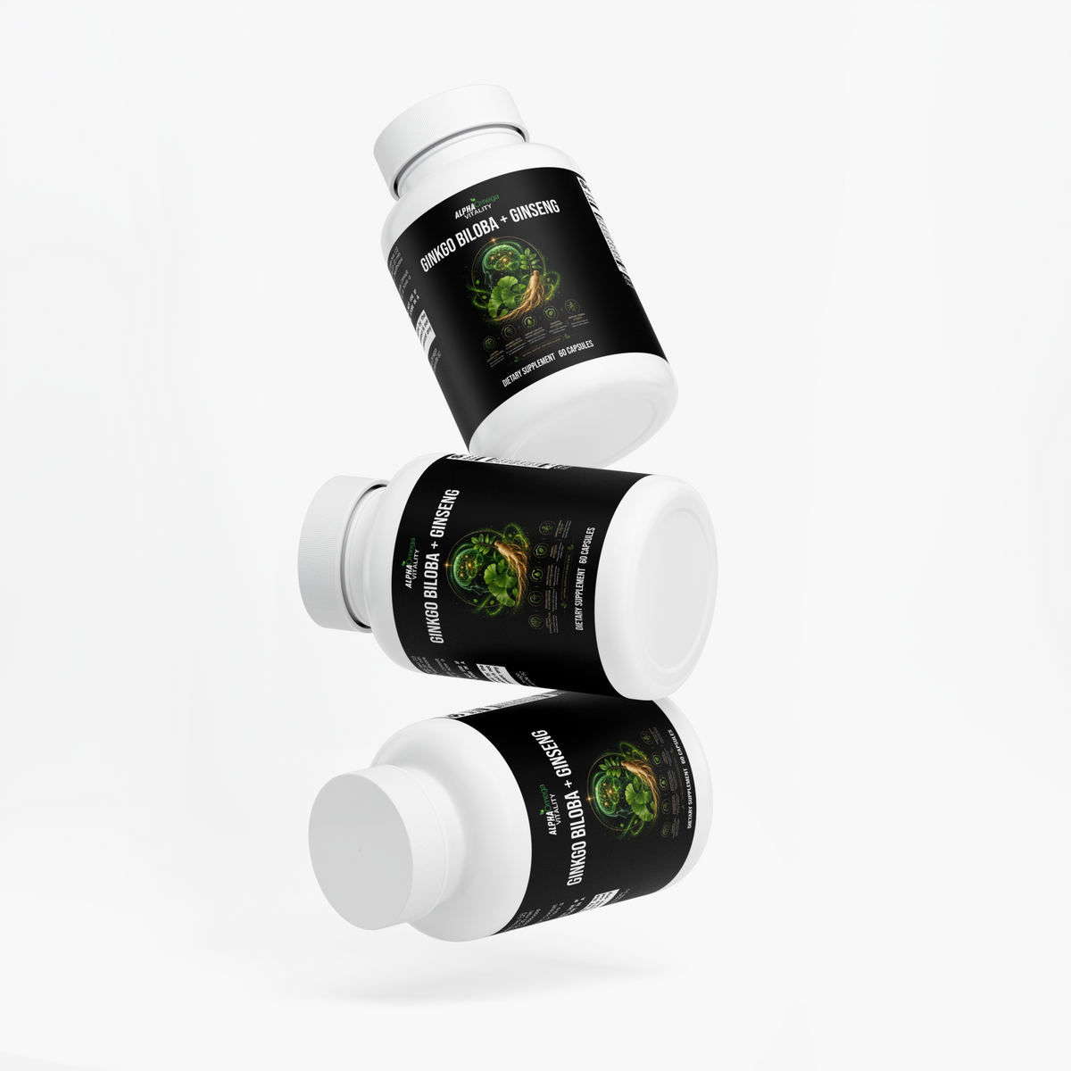 Ginkgo Biloba and Ginseng Capsules